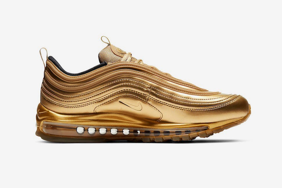 gold air max nike